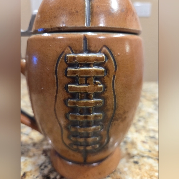 Gerz Vintage Original Football Shaped Beer Stein Mug W Germany 7 In - Picture 6 of 13